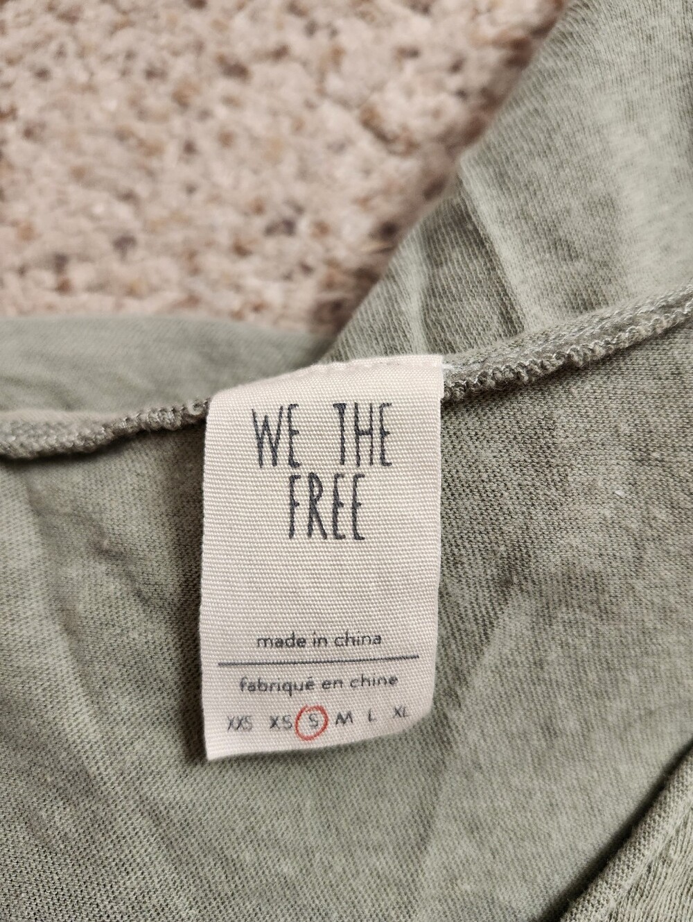 We The Free Olive Green Tiered V-Neck Tank Top - Picture 2 of 7